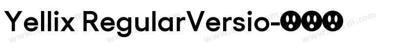 Yellix RegularVersio字体转换